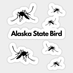 Alaska State Bird, mosquito Sticker